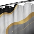 thumbnail image 3 of Black and Gold Marble Glitter Splashes Pattern Shower Curtain 72"x72" ,Bathroom Decorative Shower Curtains Set with 12 Hooks,Modern Waterproof Washable Shower Curtain, 3 of 6