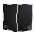 thumbnail image 1 of KFFKFF Multi-Functional Plyo Box, 16/14/12-Inch, Wood, for Jumping & Agility, Non-Slip Surface, Ideal for Home Gym, Conditioning & Strength, Black, 1 of 9
