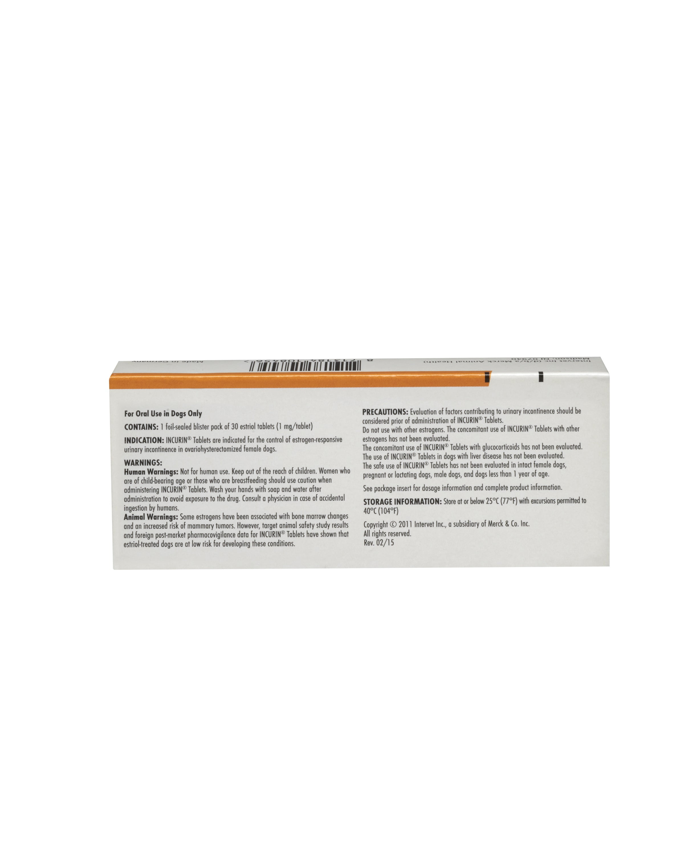 Incurin (Estriol) Tablets for Dogs, 1mg