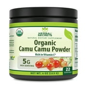 Herbal Secrets Natural Raw Camu Camu Powder 4 oz (Non-GMO) (22 Approx Servings) - Rich in Vitamin C *Promotes Immune Function, Supports healthy Ageing* Supports Overall Health & Well-Being*