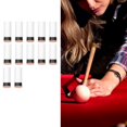 thumbnail image 1 of 12pcs Billiard Cue Tips Replacement, Professional PU Leather Pool Cue Tips with Sturdy Plastic Loop for Billiard Snooker Games, Home Parties Clubs, 1 of 7