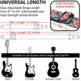 thumbnail image 3 of Correa de guitarra Amumu con diseño triangular retro multicolor de 5 cm de ancho, 3 of 9