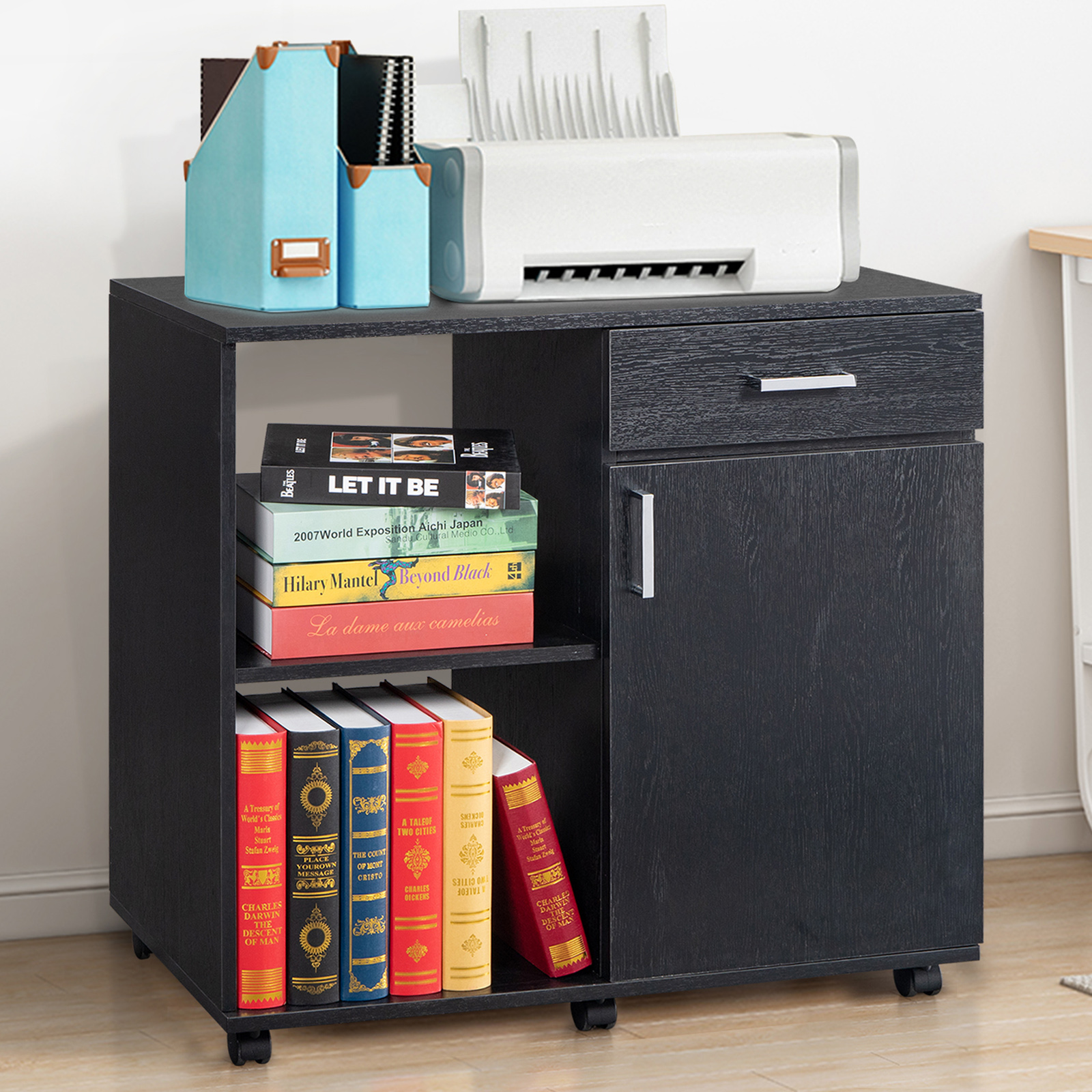 UWRNite Wood File Mobile Lateral Filing Printer