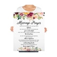 thumbnail image 3 of Koyal Wholesale Marriage Prayer Canvas Wall Art Decor, Watercolor Fall Marsala Floral Design, Wedding Registry Ideas, 3 of 5