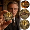 thumbnail image 1 of shyuyusa Imperfection Concept Commemorative Coin, Relief Pattern Metal Craft, Retro Textured Surface, Minimalist Desktop Art Ornament for Interior Space, 1 of 9