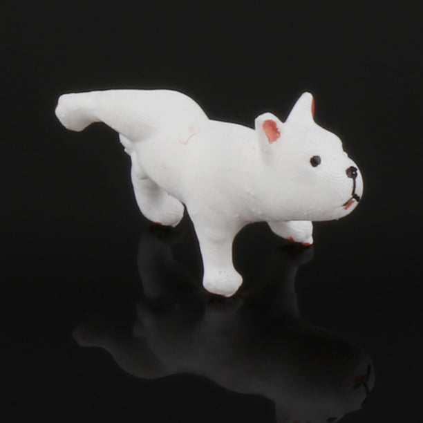 1 Pza 1:64 básculas para mascotas modelo de de Diorama Mini modelo de coche accesorios de decoración de (no incluye modelos de - Orinando blanco Baoblaze figuritas diminutas en miniatura