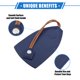 thumbnail image 3 of Funda para llavero de Coche Unique Bargains extraíble de 4 piezas Piel sintética Gran capacidad Azul Oscuro, 3 of 7