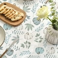 thumbnail image 5 of Fall Tablecloth 52x70 Inch Rectangular, Thanksgiving Autumn Harvest Blue Pumpkins and Leaves Table Cover for Party Picnic Dinner Decor, 5 of 6