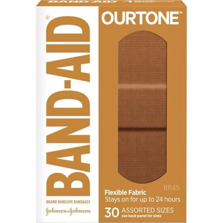 Band-Aid Brand Ourtone Adhesive Bandages, BR45, 30 ct (Pack of 3)