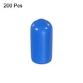 thumbnail image 3 of Uxcell Rubber End Caps Cover Vinyl Screw Thread Protector Round Vacuum Caps for Screw Bolt Pipes 1/4 inch 200Pcs, 3 of 5