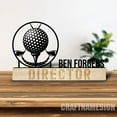 thumbnail image 5 of Craftnamesign Custom Golfing Desk Name Plate, Golf Lover Metal Nameplate, Golfer Desk Decor, 5 of 5