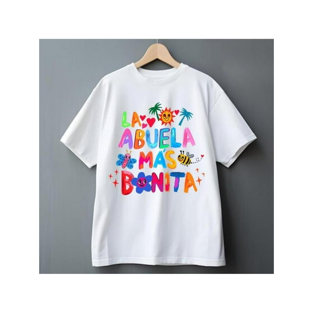 La abuela Mas Bonita Shirt - Spanish Grandma Tee graphic tees- Bilingual Family Gift vintage - Heritage Cotton Top - Cultural apparel