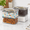 Sand, variant on Green 4-pack Small Food Storage Canisters 0.8 Qt Stackable Containers with Twist-lock Lids