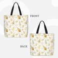 thumbnail image 2 of Honeii Gold Christmas Tree Print Tote Bag, Reusable Grocery Shopping Bag,Shoulder Bag with Inner Pocket, 2 of 7