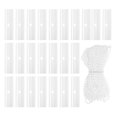 thumbnail image 2 of Vertical Blinds Replacement 25Pcs Vertical Blind Repair Parts with Beaded Chain for Interior Design Window Treatment White Pvc Smooth Operation, 2 of 5