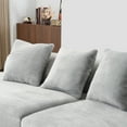 thumbnail image 5 of Weetoo Modern Curved Sofa Velvet Sectional Couch Minimalist for Living Room, No Assembly Required, 5 of 10