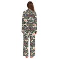 thumbnail image 3 of FORMRS Womens Pajama Set Long Sleeve Top and Pants with Pockets Soft Comfy Lounge Sleepwear, Sizes S-2XL, Floral Dogs Pattern, 3 of 7