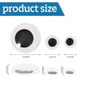 Hello Hobby Assorted Craft Wiggle Eyes 125 Count for Kids Projects