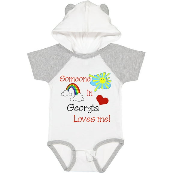 Inktastic Someone in Georgia Loves Me Boys or Girls Baby Bodysuit