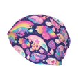 thumbnail image 2 of Logiee cartoon rainbow Skull Print Unisex Knit Beanie for Men Women Winter Hat,Beanies Skull Caps, 2 of 7