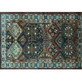 thumbnail image 1 of Ahgly Company Indoor Rectangle Persian Light Blue Traditional Area Rugs, 3' x 5', 1 of 4