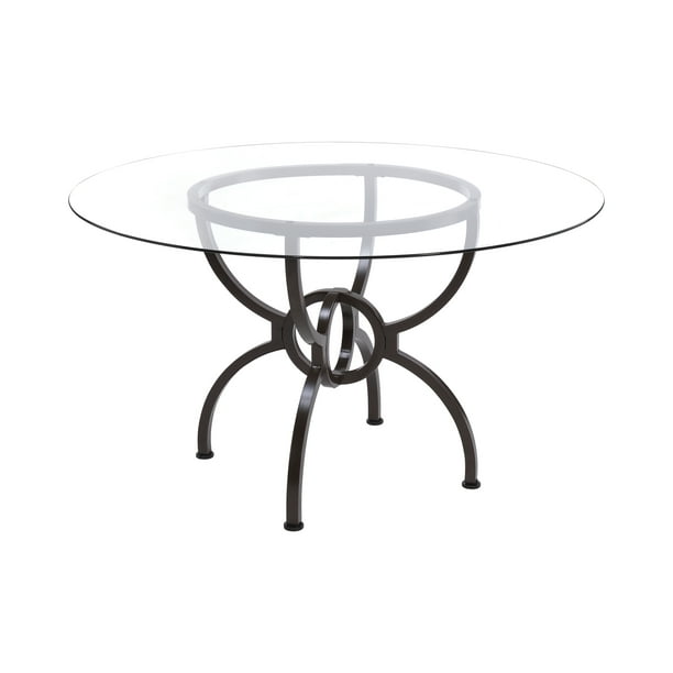 Aviano Dining Table Base Metal, Outdoor Table Base For Glass Top