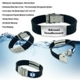 thumbnail image 4 of Pre-engraved "IMPLANTED DEFIBRILLATOR" Black Sport Medical Alert Bracelet for Men and Women. Incl. Emergency Medical Card, Protective Sleeve & Complimentary 12-Month Access PHR!, 4 of 7