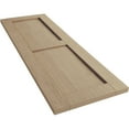 thumbnail image 6 of Ekena Millwork 12"W x 80"H Rustic Two Equal Panel Flat Panel Rough Cedar Faux Wood Shutters (Per Pair), Primed Tan, 6 of 11