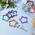 thumbnail image 5 of 20Pcs 10 Colors Star Carabiner Clips Aluminum Alloy Carabiner Hook Colorful Spring Snap Hooks Cute Backpack Clips, 5 of 6