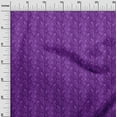 thumbnail image 3 of oneOone Cotton Poplin Violet Fabric Ocean Underwater Life Dress Material Fabric Print Fabric By The Yard 42 Inch Wide, 3 of 5