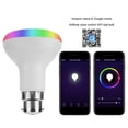 thumbnail image 2 of Bombilla LED RGBW B22 con WiFi compatible con Alexa y Google para hogares inteligentes con colores vibrantes, 2 of 8