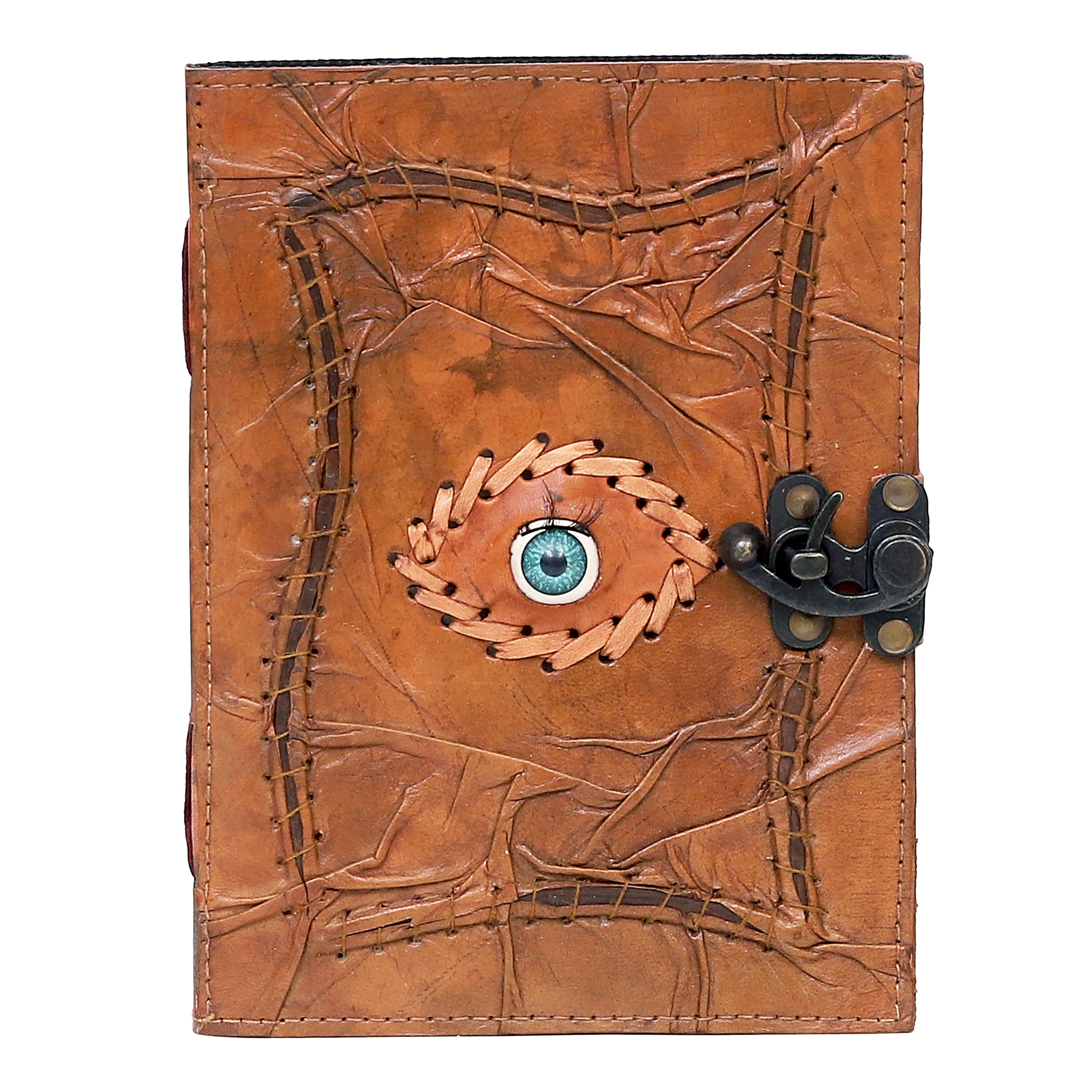 Leather Evil Eye Journal Diary Notebook Lined Leather Journal Daily Notepad for Men&Women