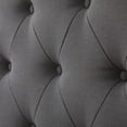 thumbnail image 3 of Rest Haven Elizabeth Wingback Upholstered Headboard with Button Tufting, King/Cal King, Charcoal, 3 of 9
