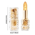 thumbnail image 2 of Color Changing Lipstick, Long Lasting Lip Balm, Moisturizing Vitamin E Lip Care, Nourishing Hydrating formula with Floral Design and Custom pH Activated Color, 2 of 8