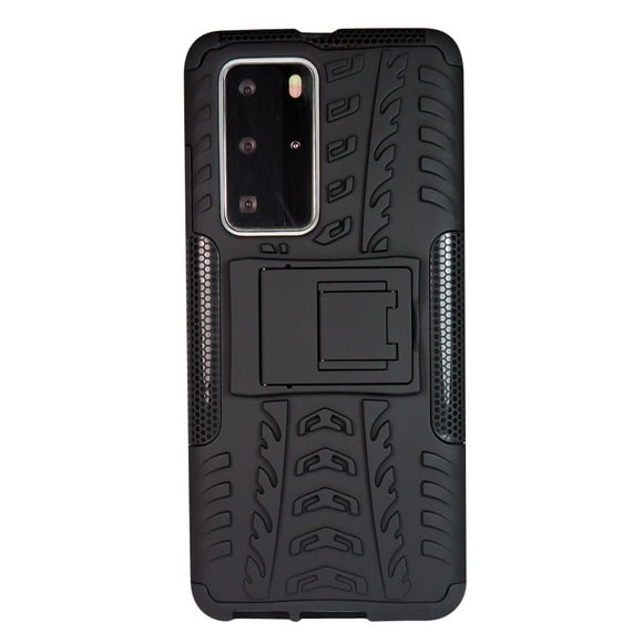 ExianArmored Étui avec Support Noir pour Huawei P40 Pro
