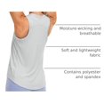 thumbnail image 4 of Musculosa CRZ YOGA Racerback sin mangas plateada XL, 4 of 5