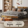 thumbnail image 6 of Lofka King Size Bed Frame with Storage Headboard, Sturdy Metal Support, Quiet Design, and Ample Under-Bed Storage, No Box Spring Needed，Easy Assembly, 6 of 9