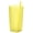 Yellow, variant on D-GROEE 360ml%26380ml Baby Plastic Cups with Straw Cup Leak-proof Large Capacity Cup for Students