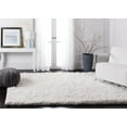 thumbnail image 3 of SAFAVIEH Atlantic Kennedy Solid Wool Shag Area Rug, Ivory, 5' x 8', 3 of 11
