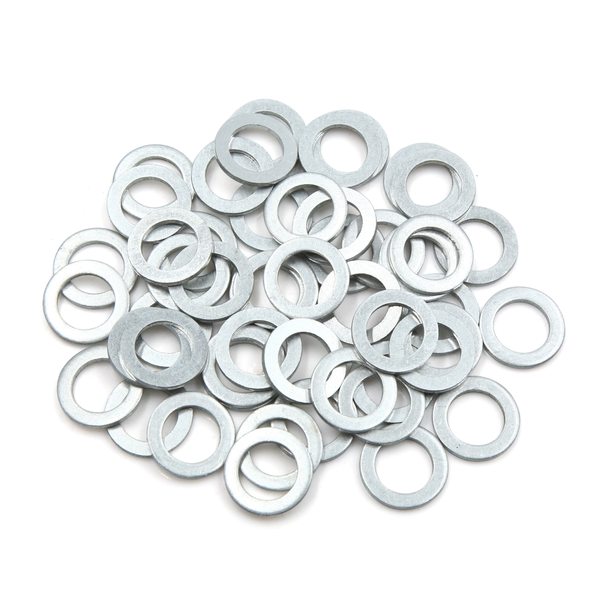 Unique Bargains 50pcs Engine Oil Crush Washers Drain Plug Gaskets 14mm ID. 22mm OD. for Auto Car