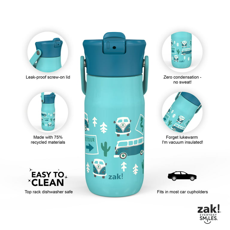 Zak Designs 32oz Recycled Stainless Steel Vacuum Insulated Straw