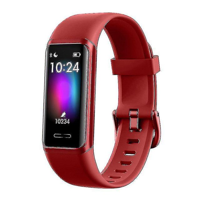 Chronus Fitness Watch, rastreadores de actividad con Rate Mnd Sleep Mon (rojo)