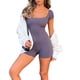 thumbnail image 5 of Bermudas Body de verano para correr con cuello cuadrado para mujer, mono corto para yoga (gris oscuro XL) Ygjytge Gris oscuro T XL para Mujer, 5 of 6