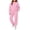 Z02_Pink, variant on Husipze Sweat Suit Set 2 Piece Zip up Solid Hooded Sweatshirt and Tapered Jogger Sweatpants with Pockets Soft Fleece Tracksuit Pink 3-4 Years