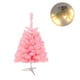 thumbnail image 4 of Árbol de Navidad Artificial de abeto con bisagra LED para decoración de hogar, oficina y fiesta de Navidad, Árbol de Navidad de uso doméstico Árbol de Navidad simulado con luces rosas L 90cm, 4 of 6