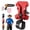 Red, variant on Portable Self-Locking Power Tool Holster, Drill Holder Belt Clip for Drills and Hammers, Quick-Draw Metal Waist Hanger for Construction and DIY, 1 Pack