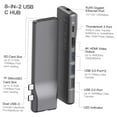 thumbnail image 3 of USB C Hub, Adaptateur MacBook Pro avec 1Gbps RJ45 Gigabit Ethernet, 4K HD, Thunderbolt 3, 3 of 8