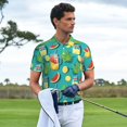 thumbnail image 3 of Polo Shirts for Men, cartoon Lemon juice Cuteness Casual Mens Polo Shirts Short Sleeve Button Down Classic Mens Golf Polo Shirts, 3 of 7