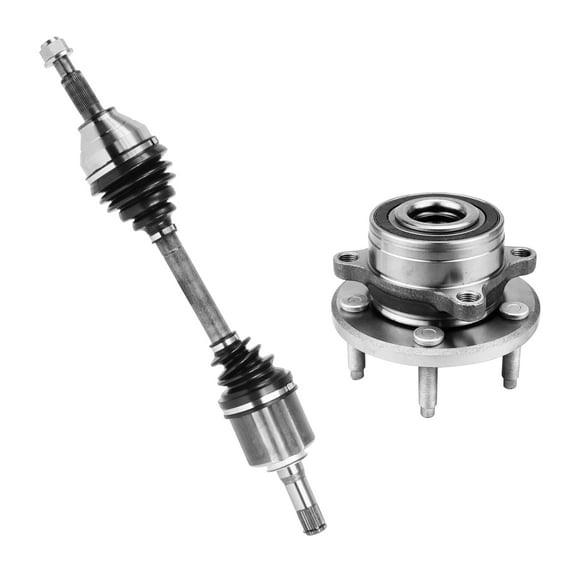 AutoShack Front Left CV Axle Shaft Wheel Hub Bearing Assembly Replacement for 2011-2012 Ford Explorer AWD, FWD 2013-2019 Ford Police Interceptor Utility AWD Driver Side 5-Lug 5 HUB010200206