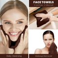 thumbnail image 2 of Canadian Linen 12 Pack Luxury Everest Washcloths12”x12”, 100% Soft Absorbent Premium Cotton Face Cloths, Lightweight Fast Dry Face Towel Set for Home, Bathroom, Hotel, Spa Salon, Gym, Pool, Dark Brown, 2 of 2